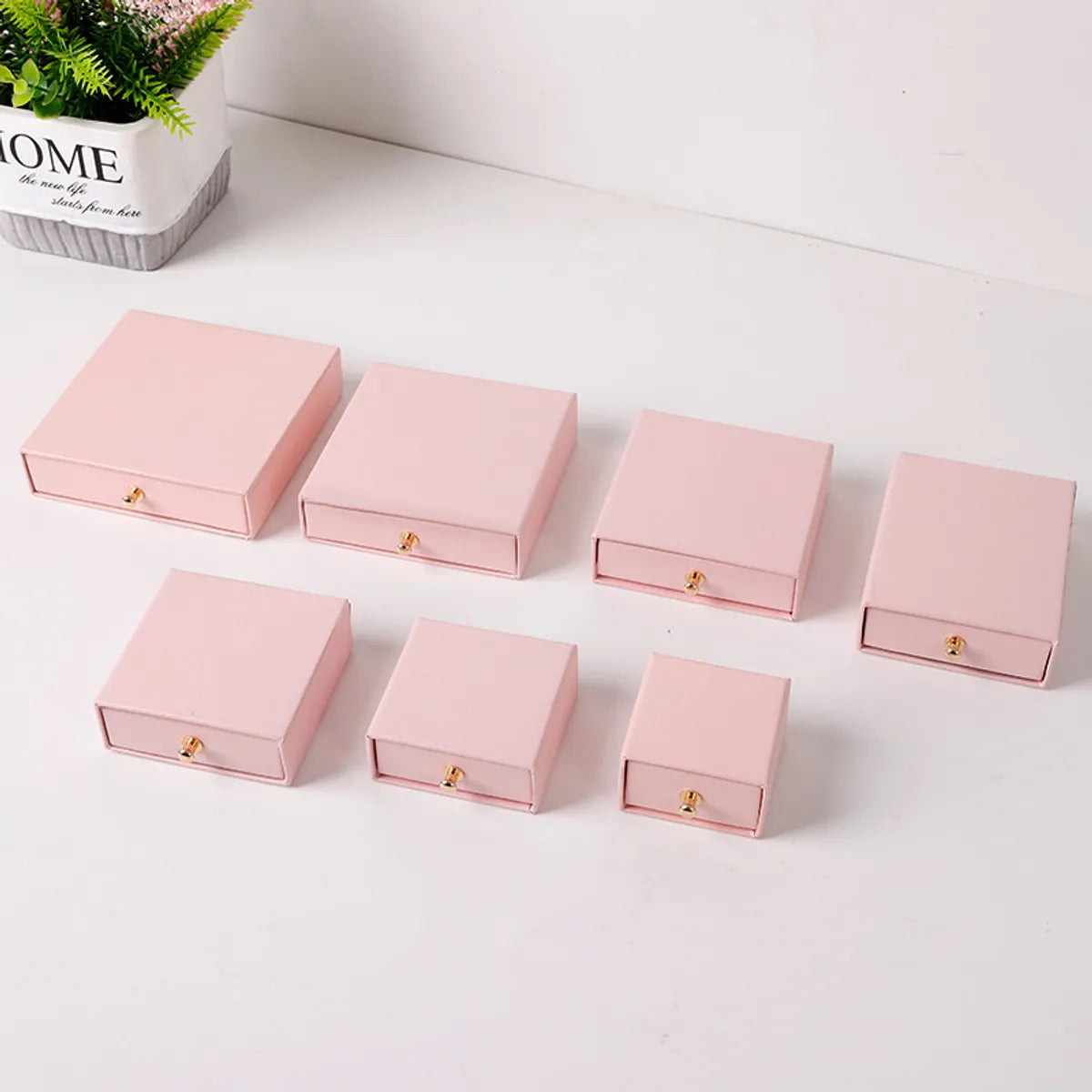 1 Piece Simple Style Daily Solid Color Jewelry Boxes