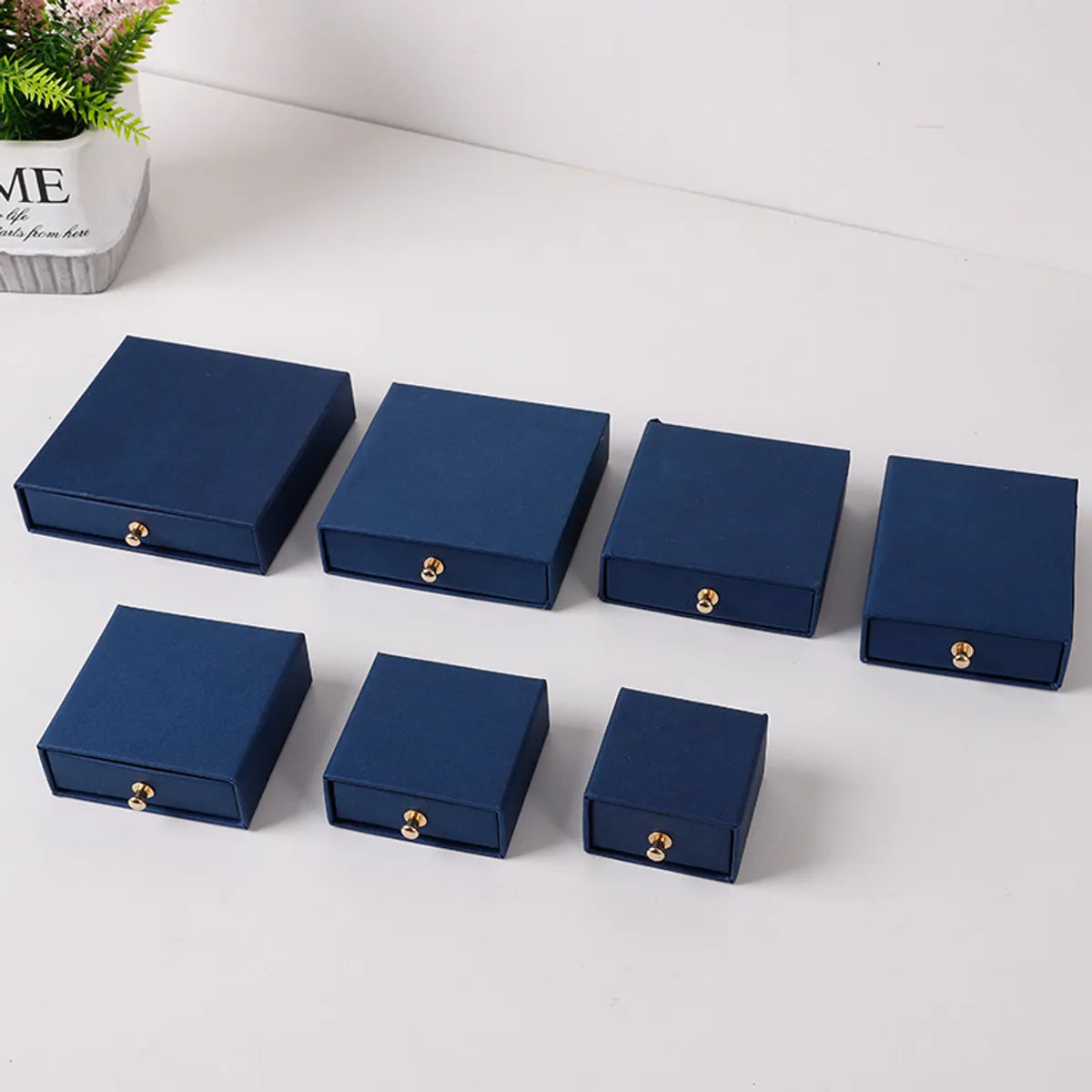 1 Piece Simple Style Daily Solid Color Jewelry Boxes