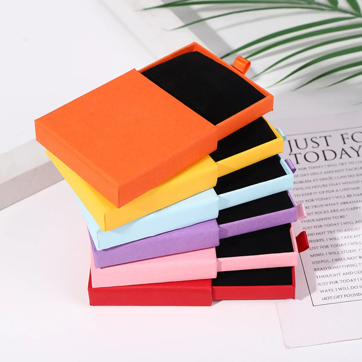 1 Piece Simple Style Daily Solid Color Jewelry Boxes