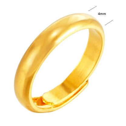 1 Piece Simple Style Flower Copper Plating 24k Gold Plated Open Ring