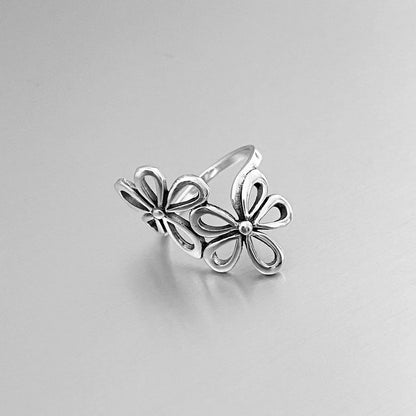 1 Piece Simple Style Flower Copper Plating Rings