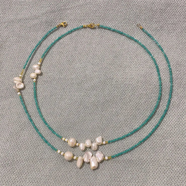 1 Piece Simple Style Flower Glass Pearl Women'S Necklace