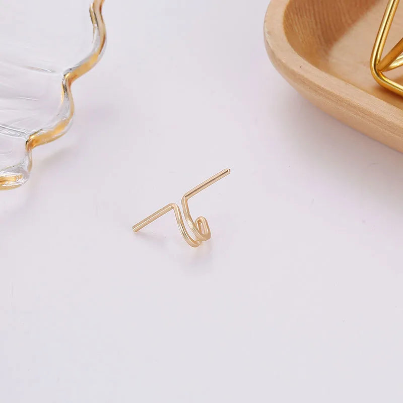 1 Piece Simple Style Geometric Alloy Plating Women'S Ear Clips