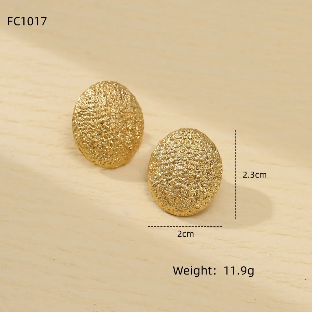 1 Piece Simple Style Geometric Plating 304 Stainless Steel Ear Studs