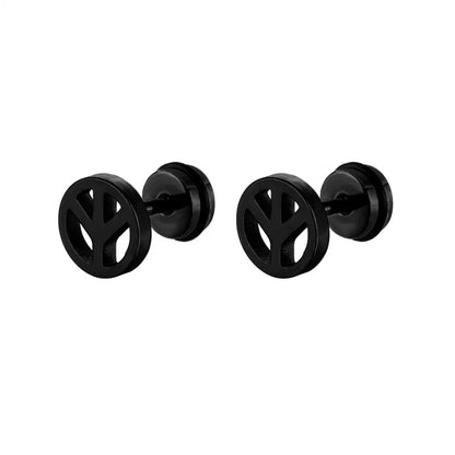 1 Piece Simple Style Geometric Solid Color Plating Stainless Steel Ear Studs