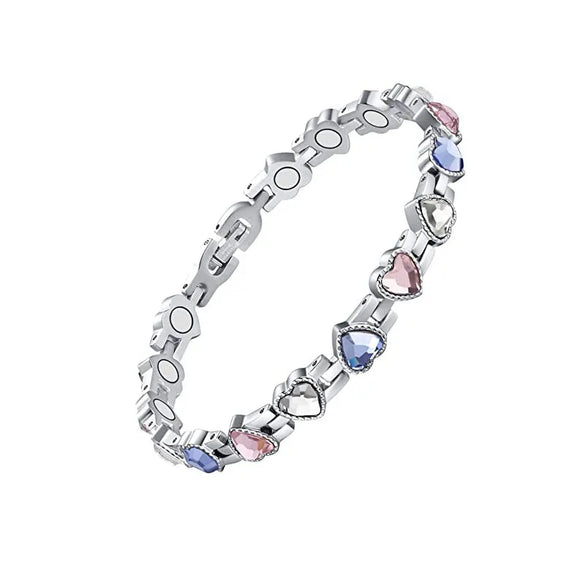 1 Piece Simple Style Heart Shape Alloy Plating Inlay Zircon Women'S Bracelets