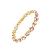1 Piece Simple Style Heart Shape Alloy Plating Inlay Zircon Women'S Bracelets