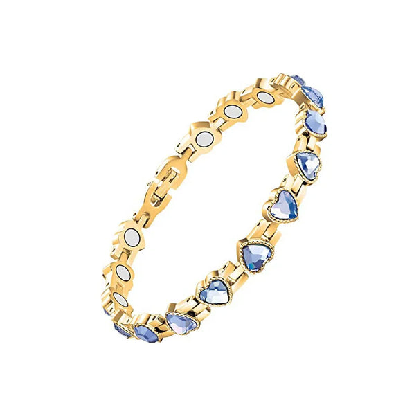 1 Piece Simple Style Heart Shape Alloy Plating Inlay Zircon Women'S Bracelets