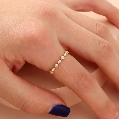 1 Piece Simple Style Heart Shape Copper Plating Inlay Zircon Gold Plated Open Ring