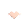 1 Piece Stainless Steel 18K Gold Plated Customization Laser Engraving Heart Shape Pendant
