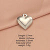 1 Piece Stainless Steel 18K Gold Plated Customization Laser Engraving Heart Shape Pendant