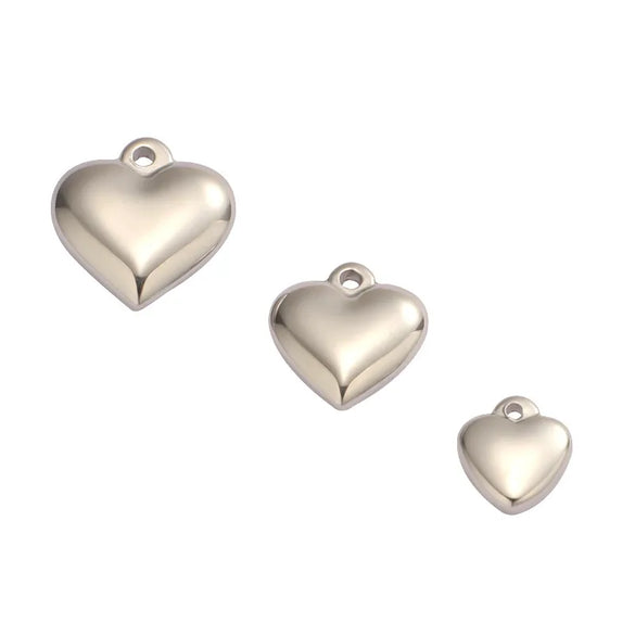 1 Piece Stainless Steel 18K Gold Plated Customization Laser Engraving Heart Shape Pendant