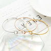1 Piece Simple Style Heart Shape Stainless Steel Titanium Steel Plating Bangle