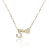 1 Piece Simple Style Letter Heart Shape Alloy Plating Women'S Pendant Necklace