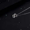 1 Piece Simple Style Letter Sterling Silver Inlay Zircon Pendant Necklace