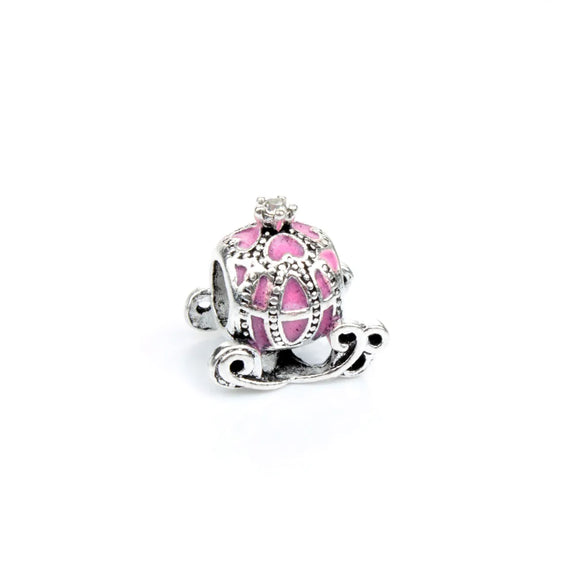 1 Piece Simple Style Pumpkin Car Alloy Inlay Rhinestones Jewelry Accessories