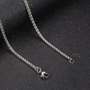 Simple Style Rhombus 304 Stainless Steel Metal Chain Unisex Necklace