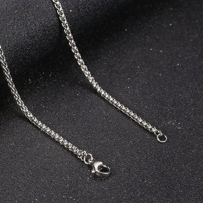 Simple Style Rhombus 304 Stainless Steel Metal Chain Unisex Necklace