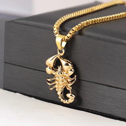 1 Piece Simple Style Scorpion Alloy Plating Men'S Pendant Necklace