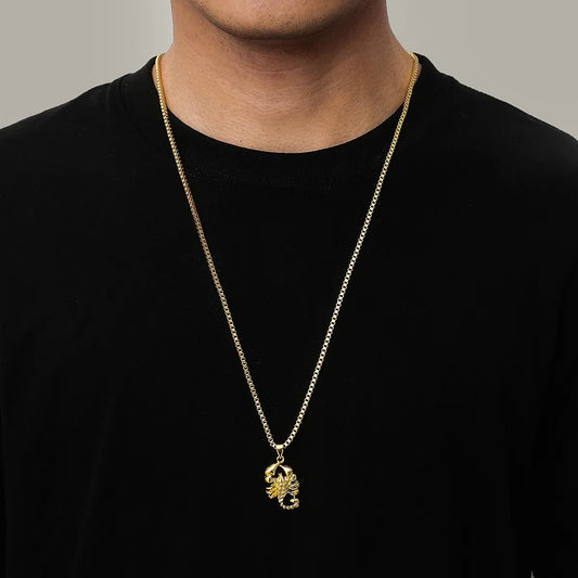 1 Piece Simple Style Scorpion Alloy Plating Men'S Pendant Necklace