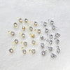1 Piece Simple Style Shiny Round Copper Plating Inlay Jewelry Accessories