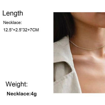 1 Piece Simple Style Solid Color Aluminum Women's Necklace