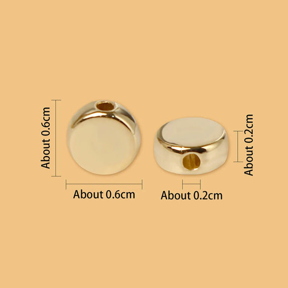 1 Piece CCB Solid Color Beads