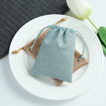 Simple Style Solid Color Cloth Jewelry Packaging Bags