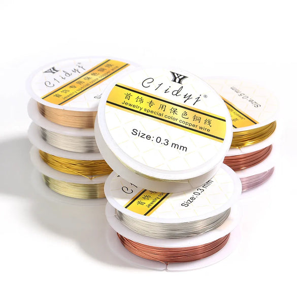 1 Piece Simple Style Solid Color Copper Plating Silk Thread Jewelry Accessories