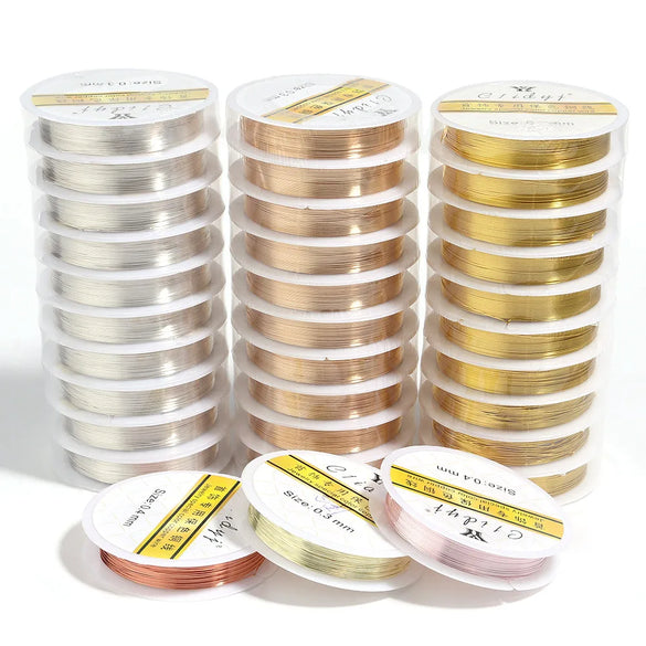 1 Piece Simple Style Solid Color Copper Plating Silk Thread Jewelry Accessories