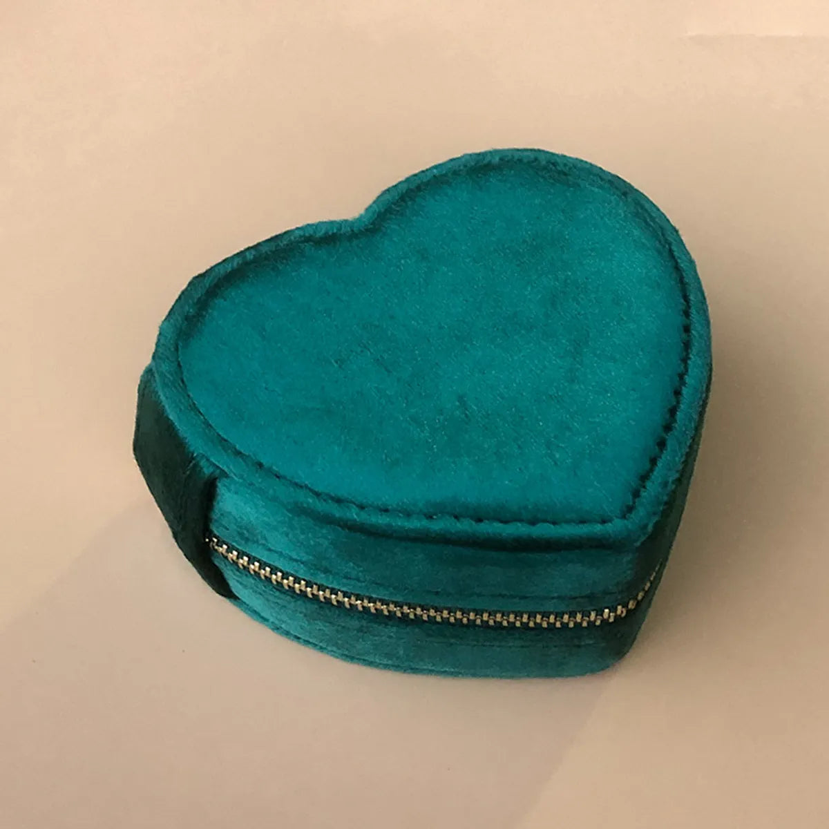 Simple Style Solid Color Flannel Jewelry Boxes