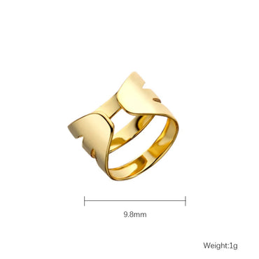 1 Piece Simple Style Solid Color Layered Plating Copper Copper Gold Plated Ear Cuffs