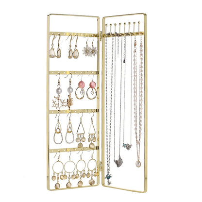 Simple Style Solid Color Metal Jewelry Display Jewelry Rack