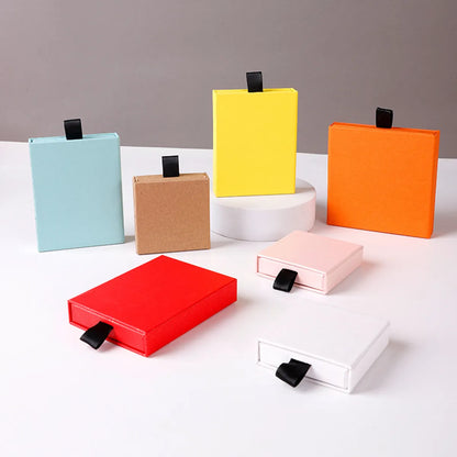 Simple Style Solid Color Paper Jewelry Boxes