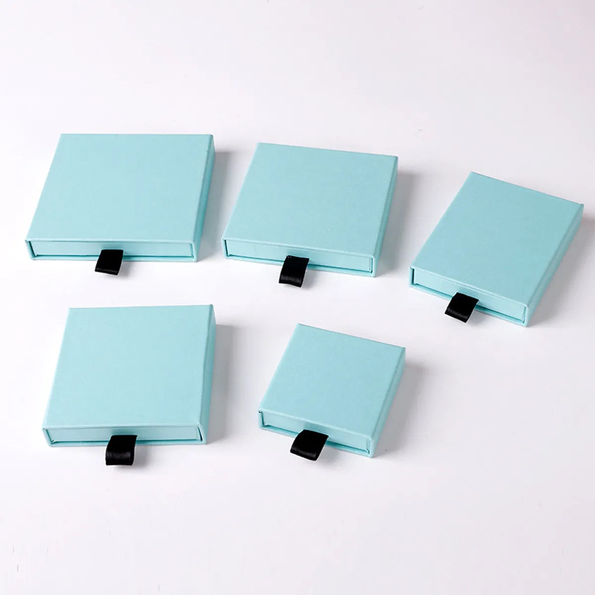 Simple Style Solid Color Paper Jewelry Boxes