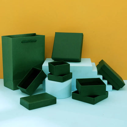 1 Piece Simple Style Solid Color Paper Jewelry Boxes