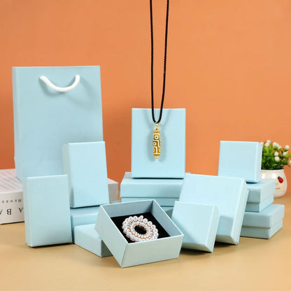 1 Piece Simple Style Solid Color Paper Jewelry Boxes