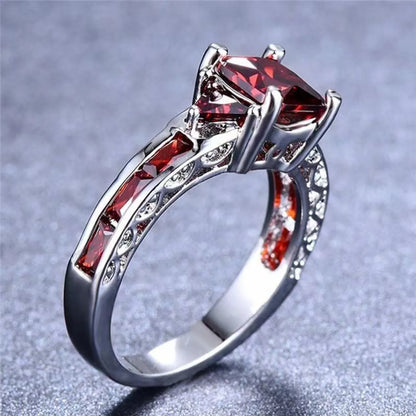 1 Piece Simple Style Square Alloy Inlay Rhinestones Women's Rings