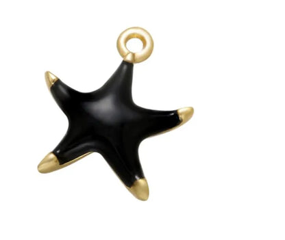 1 Piece Simple Style Star Copper Enamel Jewelry Accessories