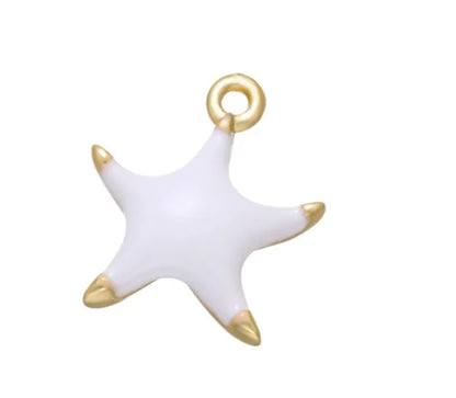 1 Piece Simple Style Star Copper Enamel Jewelry Accessories