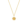 1 Piece Simple Style Sun Titanium Steel Plating Pendant Necklace