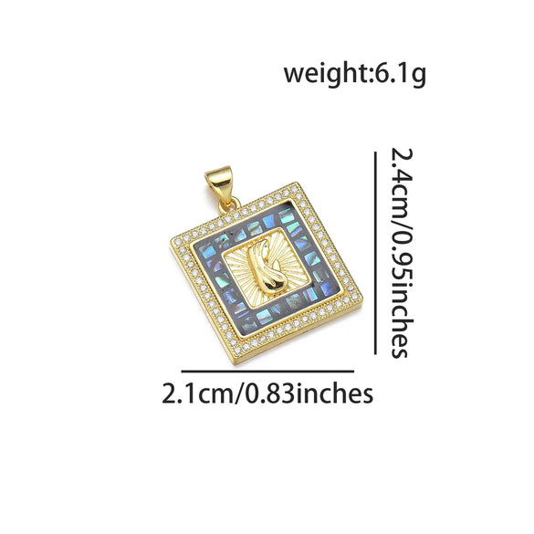 1 Piece Simple Style The Virgin Prayer Copper Enamel Pendant Jewelry Accessories