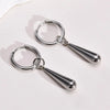 1 Piece Simple Style Water Droplets 201 Stainless Steel Drop Earrings
