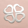 1 Piece Stainless Steel 18K Gold Plated Customization Laser Engraving Heart Shape Pendant