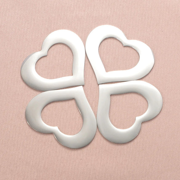 1 Piece Stainless Steel 18K Gold Plated Customization Laser Engraving Heart Shape Pendant