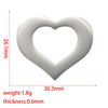 1 Piece Stainless Steel 18K Gold Plated Customization Laser Engraving Heart Shape Pendant
