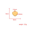 1 Piece Stainless Steel Customization Laser Engraving Heart Shape Pendant