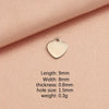 1 Piece Stainless Steel Customization Laser Engraving Heart Shape Pendant