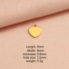 1 Piece Stainless Steel Customization Laser Engraving Heart Shape Pendant