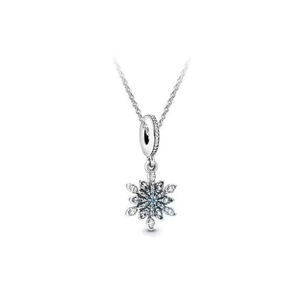 Sterling Silver Round Star Heart Shape Pendant Necklace